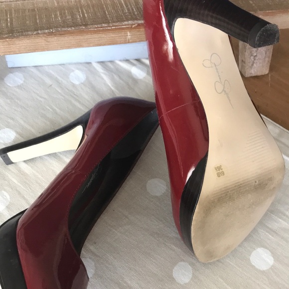 Jessica Simpson Red Patent Leather Heels - Picture 6 of 6